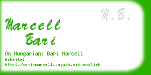 marcell bari business card